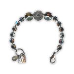 Bracelet by Mariana Martini Coll. Sophisticated Black Diamond, Greige, & AB Swarovski Crystals - Image 3