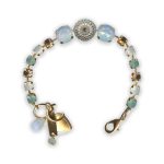Bracelet by Mariana Seaside Day Coll. Adorable White Opal, Pacific Opal, & Golden Shadow Swarovski Crystals - Image 2