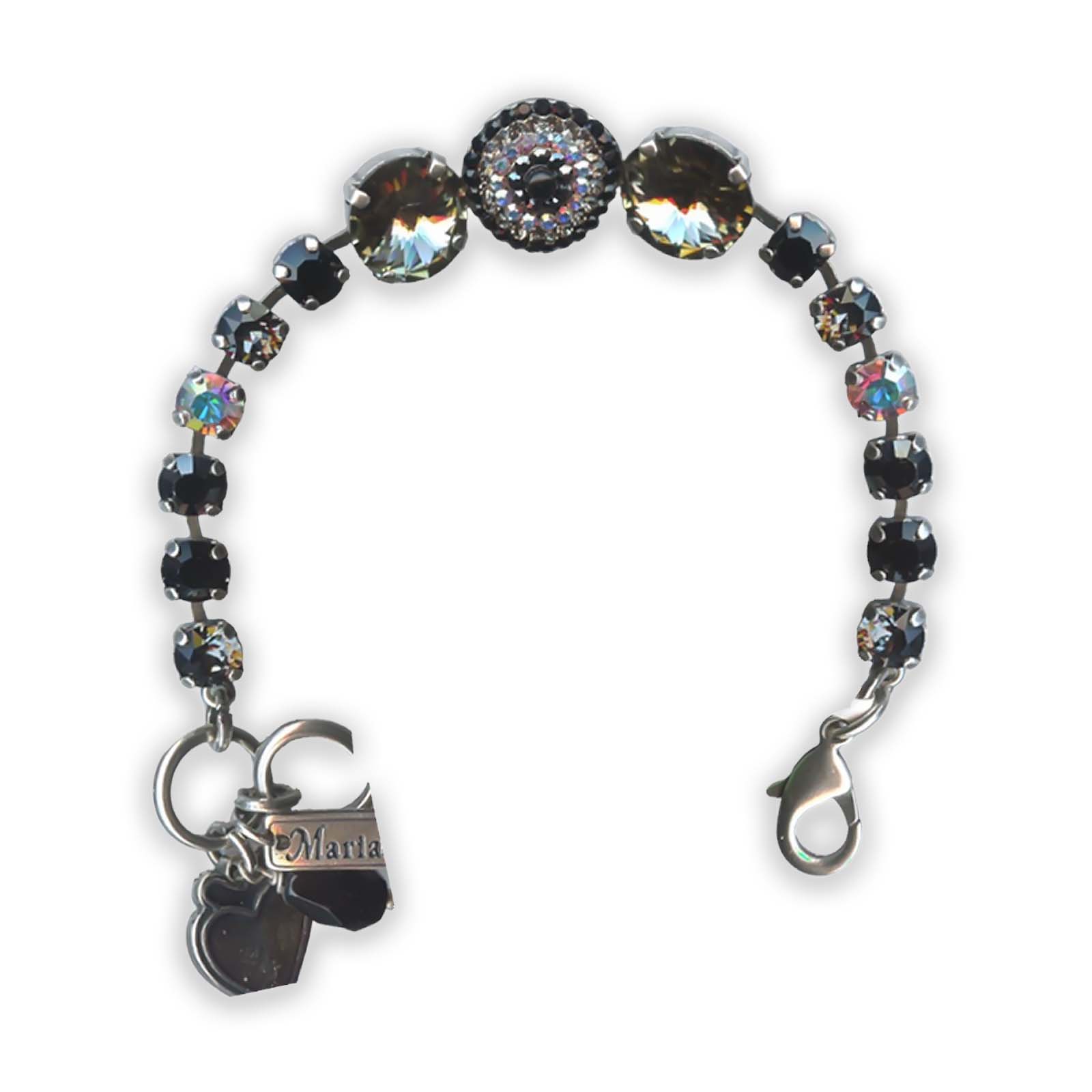 B-4193-3701-SP (1) Bracelet by Mariana City Lights Coll. Glamorous Jet, Black Diamond, & AB Swarovski Crystals - Image 1