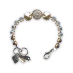 Bracelet by Mariana Barbados Coll. Timeless Golden Shadow, Lt Colorado Topaz, & Lt Grey Opal Swarovski Crystals - Image 2