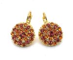 Earrings By Mariana Guardian Angel Padparadscha and Sun Swarovski Crystals - Image 2