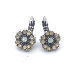 Earrings By Mariana Woman Sand and Chrysolite Opal Swarovski Crystals