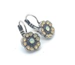 Earrings By Mariana Woman Sand and Chrysolite Opal Swarovski Crystals - Image 3