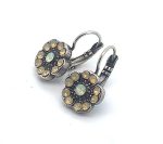 Earrings By Mariana Woman Sand and Chrysolite Opal Swarovski Crystals - Image 2