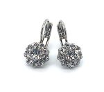 Earrings By Mariana My Treasures Coll. Beautiful Floral Clear Swarovski Crystals. - Image 3