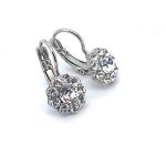 Earrings By Mariana My Treasures Coll. Beautiful Floral Clear Swarovski Crystals. - Image 2