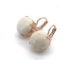 Earrings By Mariana Woman Beautiful Round Riverstone Mineral