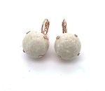 Earrings By Mariana Woman Beautiful Round Riverstone Mineral - Image 2