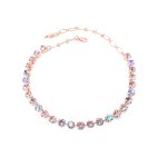 Necklace By Mariana Woman Beautiful Vintage Rose and Amethyst Swarovski Crystals - Image 3