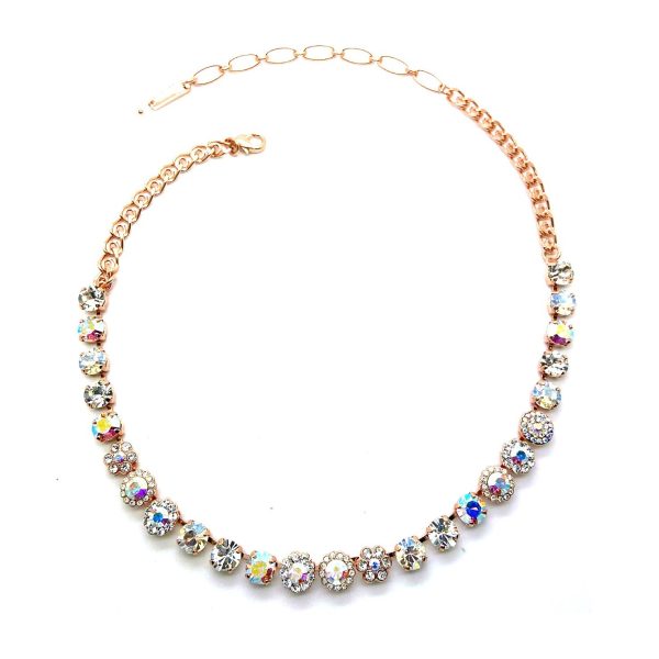 Necklace By Mariana Winds Of Change Coll. Beautiful Patina & Aurora Borealis Swarovski Crystals