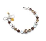 Bracelet By Mariana Aphrodite Coll. Topaz, Golden Shadow and Opal Swarovski Crystals - Image 3