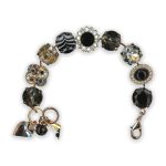Bracelet by Mariana Black Orchid Coll. Alluring Black Diamond, Jet, & Moonlight Swarovski Crystals
