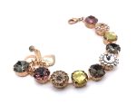 Bracelet By Mariana Woman Beautiful Vintage Azure and Topaz Swarovski Crystals - Image 3