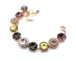 Bracelet By Mariana Woman Beautiful Vintage Azure and Topaz Swarovski Crystals - Image 2