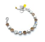 Bracelet By Mariana Woman Beautiful Cream Pearl and Opal Swarovski Crystals - Image 4