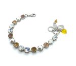 Bracelet By Mariana Woman Beautiful Cream Pearl and Opal Swarovski Crystals - Image 2
