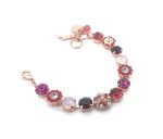 Bracelet By Mariana Amethyst, Rose Water Opal and Chrysotile Swarovski Crystals -RG - Image 2