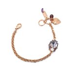 Bracelet by Mariana Purple Rain Coll. Elegant Clear, White Opal, & Tanzanite Swarovski Crystals