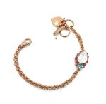 Bracelet By Mariana Margarita Coll. Lovely White Opal, Rose and Blue Zircon Swarovski Crystals - Image 3