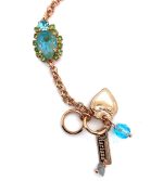 Bracelet by Mariana Caprioska Coll. Gorgeous Laguna Delite, Peridot, & Aquamarine Swarovski Crystals - Image 2