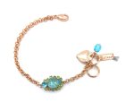 Bracelet by Mariana Caprioska Coll. Gorgeous Laguna Delite, Peridot, & Aquamarine Swarovski Crystals