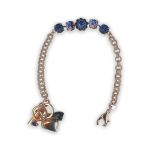 Bracelet By Mariana Woman Alluring Heliotrope and Montana Blue Swarovski Crystals - Image 3