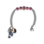 Bracelet by Mariana Joy Coll. Beautiful Rose Peach, Fuchsia, & Violet Swarovski Crystals - Image 3