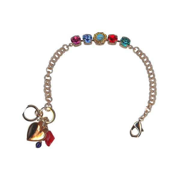 Bracelet by Mariana Fantasy Coll. Sassy Turq, Topaz, Siam, Blue Zircon, Sapphire, & Rose Swarovski Crystals