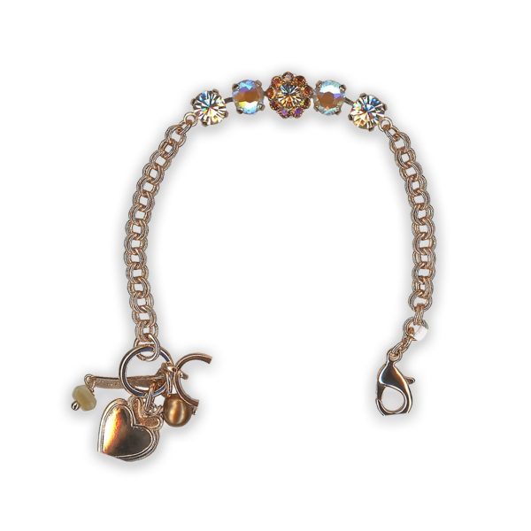 Bracelet By Mariana Woman Shimmering Golden Shadow and Topaz Swarovski Crystals