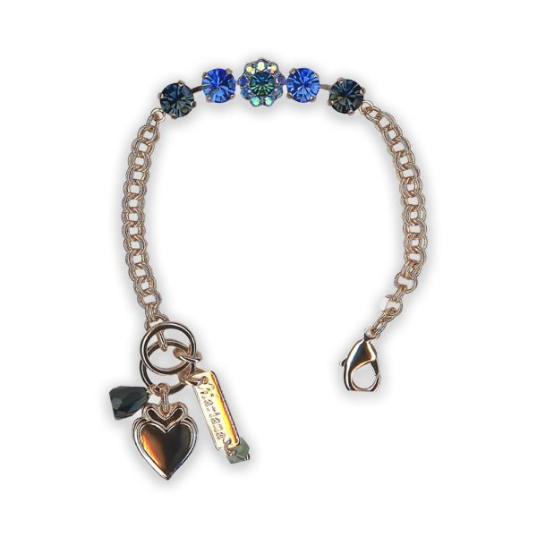 Bracelet By Mariana Woman Gorgeous Montana Blue and Sapphire Swarovski Crystals