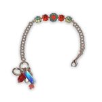 Bracelet by Mariana Romancing In Rio Coll. Sassy Peridot, Siam, Blue Zircon, & Coral Swarovski Crystals - Image 3