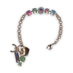 Bracelet by Mariana Afternoon in Amsterdam Coll. Beautiful Rose, Chrysolite, Turq, Lt Rose, & Aquamarine Swarovski Crystals