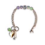 Bracelet By Mariana Woman Adorable Violet Matte and Chrysolite Swarovski Crystals