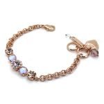 Bracelet By Mariana Woman Adorable Vintage Rose and Sun Kissed Lavender Swarovski Crystals