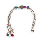 Bracelet by Mariana Poppy Coll. Sassy Sun Kissed Peridot, Sunshine, Blue Zircon, Coral, Fuchsia, & Tanzanite Swarovski Crystals - Image 2