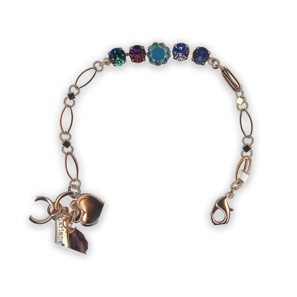 Bracelet By Mariana Nature Coll. Indicolite and Caribbean Blue Opal Swarovski Crystals