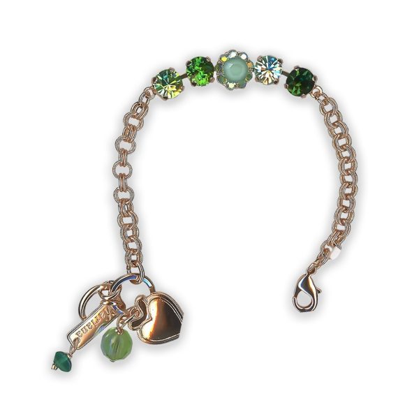 Bracelet by Mariana Spring 2019 Alluring Mint Green, Chrysolite, Vivid Green, & AB Swarovski Crystals