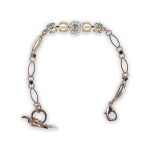 Bracelet by Mariana Bermuda Coll. Timeless Cream Pearl, White Opal, & Clear Swarovski Crystals