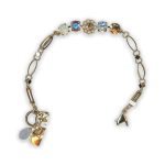Bracelet by Mariana My Treasures Coll. Shimmering AB, White Opal, Clear, Golden Shadow, & Pearl Swarovski Crystals - Image 2