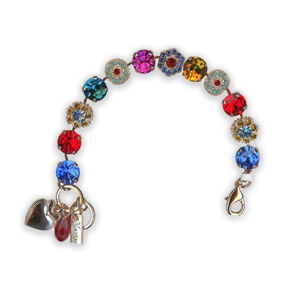 Bracelet By Mariana Woman Sassy Siam and Blue Zircon Swarovski Crystals