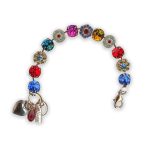 Bracelet By Mariana Woman Sassy Siam and Blue Zircon Swarovski Crystals - Image 2