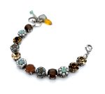 Bracelet By Mariana Woman Alluring Pacific Opal, and Topaz Swarovski Crystals - Image 2