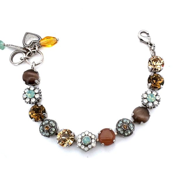 Bracelet By Mariana Woman Alluring Pacific Opal, and Topaz Swarovski Crystals