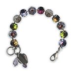 Bracelet by Mariana Odyssey Coll. Alluring Amethyst. Topaz, and Olivine Swarovski Crystals - Image 3
