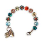 Bracelet by Mariana Winter Wonderland Coll. Fab Red, Blues, and Champagne Swarovski Crystals - Image 3