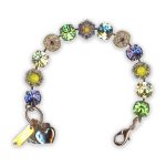Bracelet By Mariana Woman Adorable Lemon,Tanzanite and Chrysolite Swarovski Crystals - Image 3