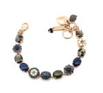 Bracelet By Mariana Jasper, Lazuli Minerals and Montana Swarovski Crystals
