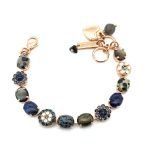 Bracelet By Mariana Jasper, Lazuli Minerals and Montana Swarovski Crystals