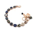 Bracelet By Mariana Jasper, Lazuli Minerals and Montana Swarovski Crystals - Image 2