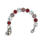 Bracelet by Mariana My Treasures Coll. Stunning Ruby & Clear Swarovski Crystals - Image 3